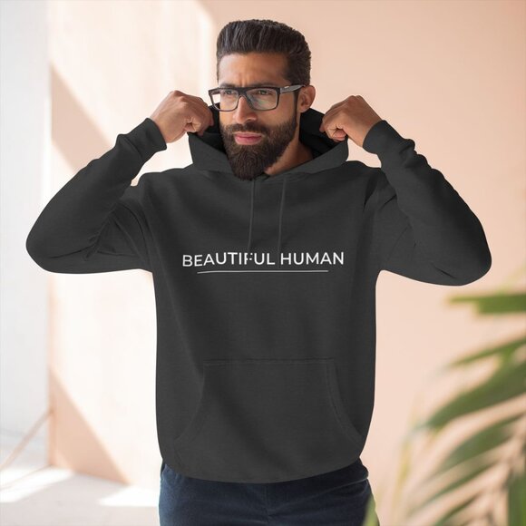 HLH- Beautiful Human All Gender Premium Pullover Hoodie - Picture 5 of 6